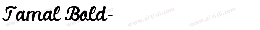 Tamal Bold字体转换